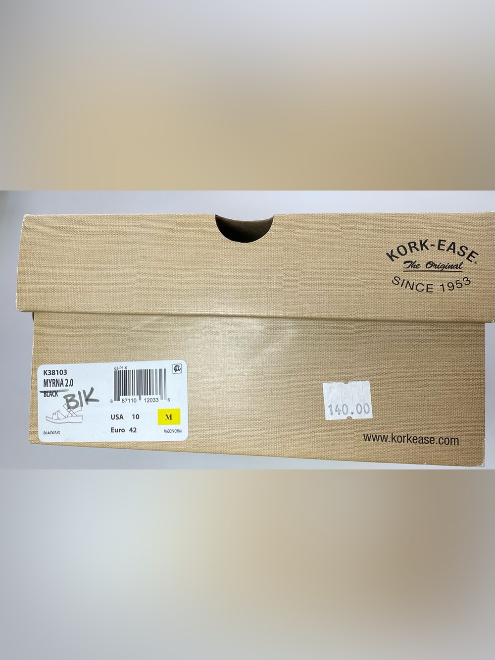 Kork-Ease Black Leather Platform Wedge Sandals Sz 10 Very Good Condition in Box! - Picture 11 of 11